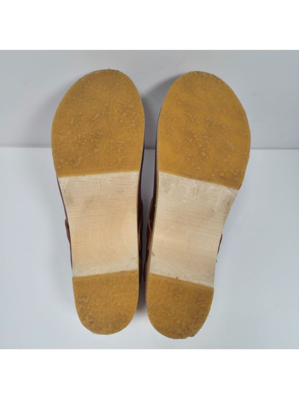 Bryr Handmade Women's Crafted in San Francisco Brown Leather Clogs US Size 11 - Picture 8 of 9